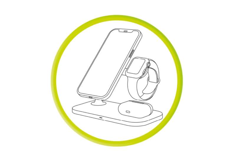 Mobile Origin 3 in 1 Wireless charger White