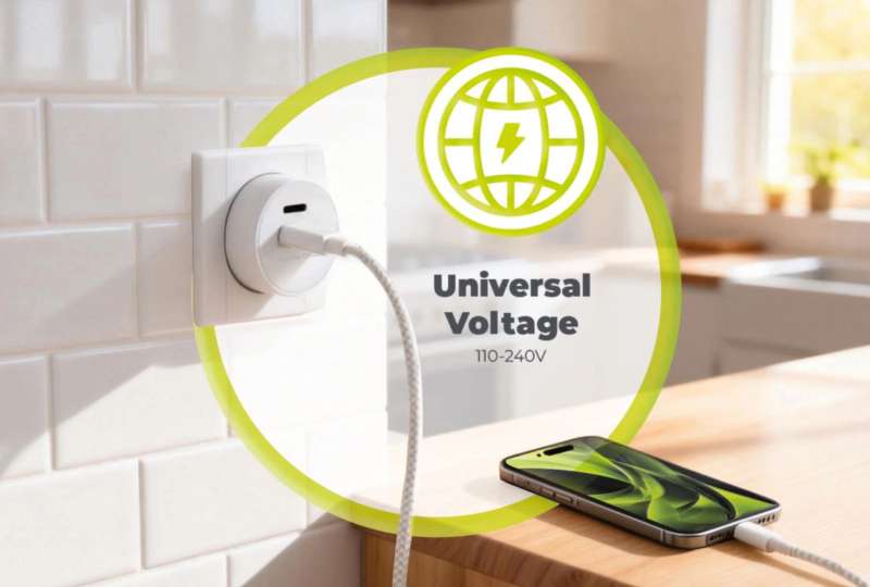 Mobile Origin 30W Charger Plug PW33 2x USB-C White