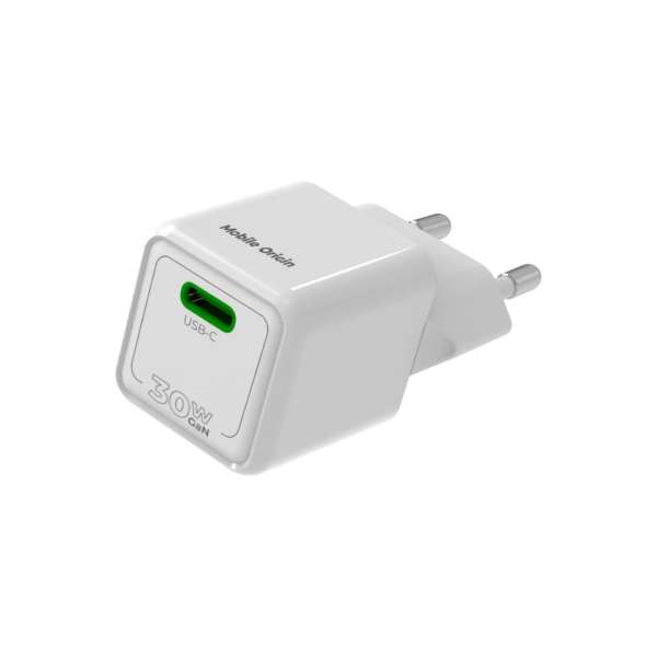 Mobile Origin 30W Mini Charger PW23 USB-C White