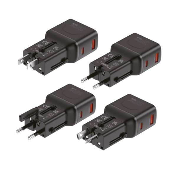 Mobile Origin 35W Travel Adapter EU/US/UK/AU PW25 Black