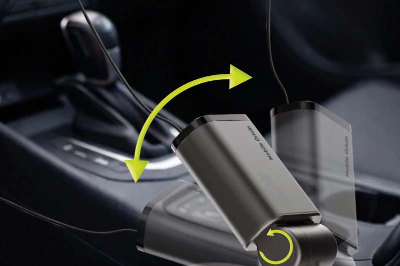 Mobile Origin 3in1 50W Car Charger CA27 - USB-C + USB-A, USB-C Space Gray