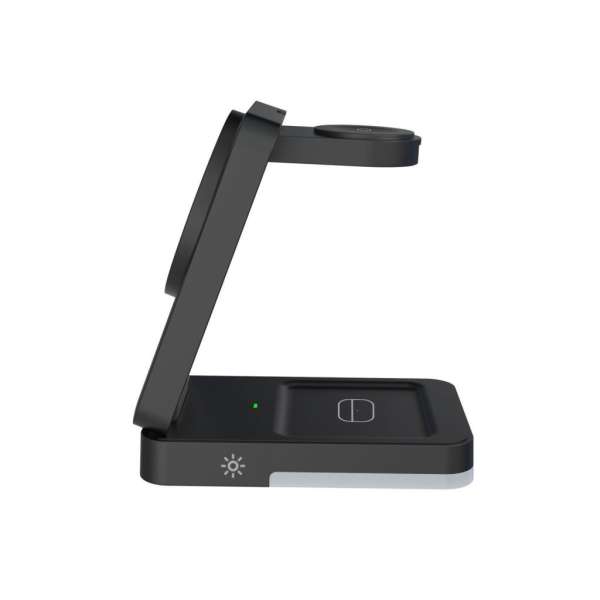 Mobile Origin 3in1 Foldable Charging Stand with light  PW28 Black