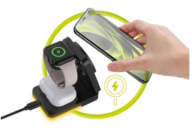 Mobile Origin 3in1 Foldable Charging Stand with light  PW28 Black