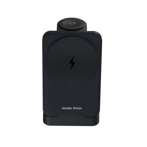 Mobile Origin 3in1 Foldable Charging Stand with light  PW28 Black