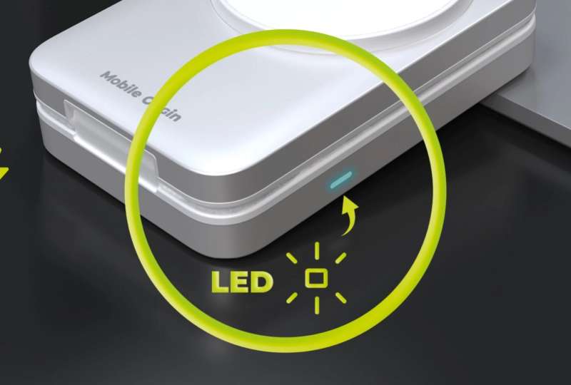 Mobile Origin 3in1 Qi2 MagSafe Compatible Foldable Charging Stand 25W PW35 Silver
