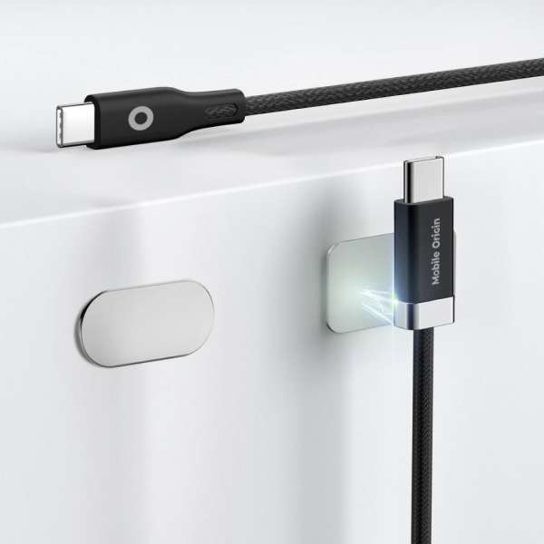 Mobile Origin 60W Magnetic StayCable USB-C to USB-C 1,5m Black