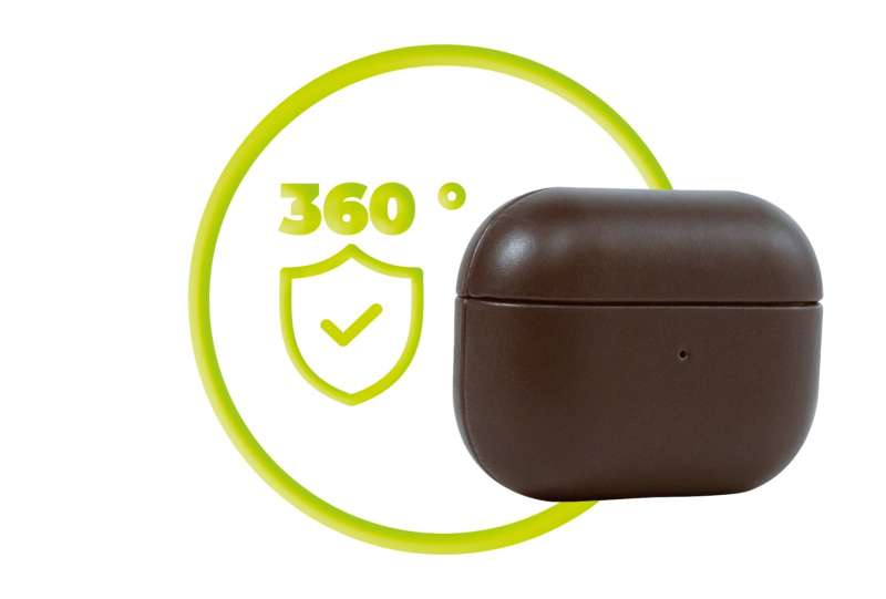 Mobile Origin AirPods Pro 2 Leather Case Brown