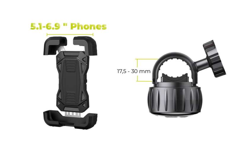 Mobile Origin Bike phone holder B3 Black