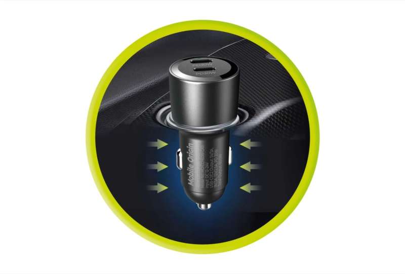 Mobile Origin Car Charger 60W 2 USB-C CA11 Black
