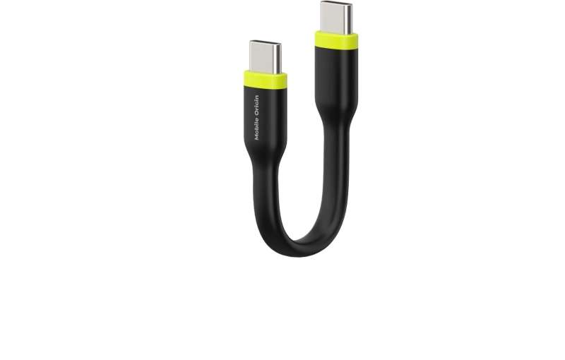Mobile Origin Compact Cable USB-C to USB-C 10cm Black