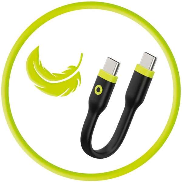 Mobile Origin Compact Cable USB-C to USB-C 10cm Black