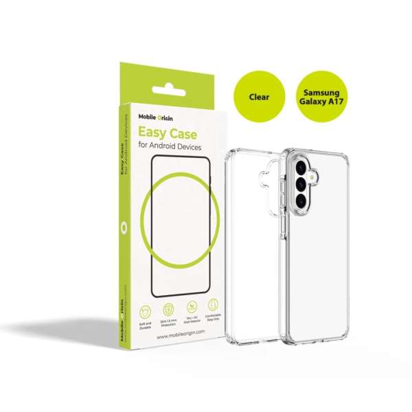 Mobile Origin Easy Case for Samsung Galaxy A17 Clear