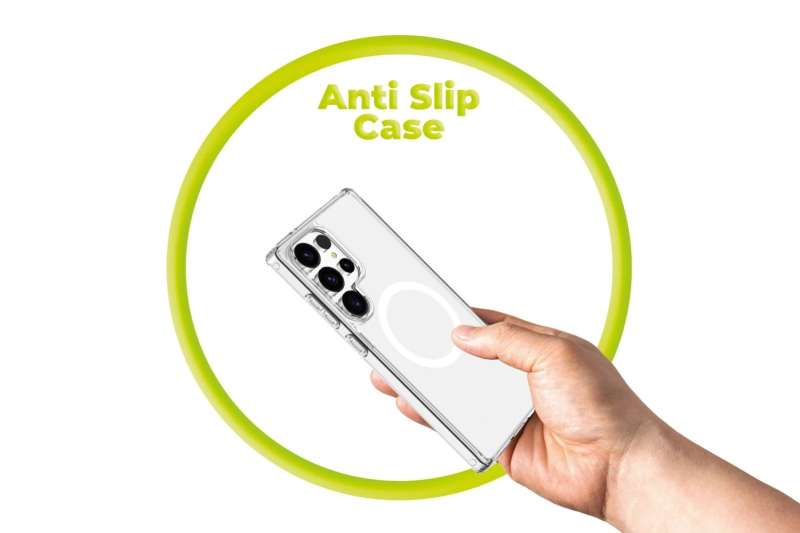 Mobile Origin Easy MagSafe case for Samsung Galaxy S25 Ultra Clear