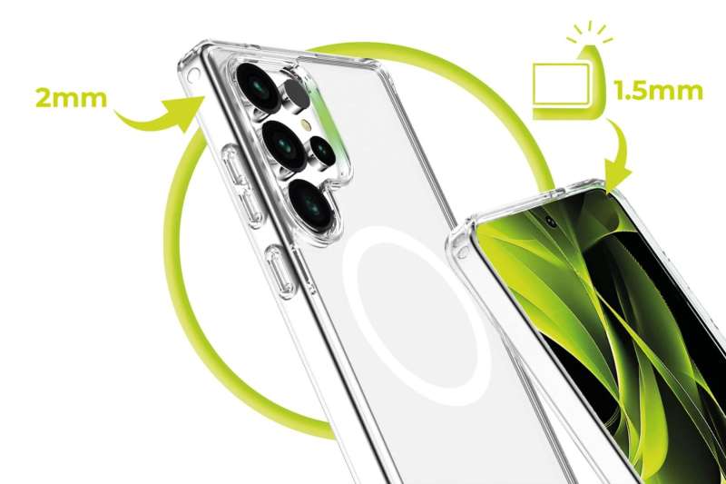 Mobile Origin Easy MagSafe case for Samsung Galaxy S25 Ultra Clear