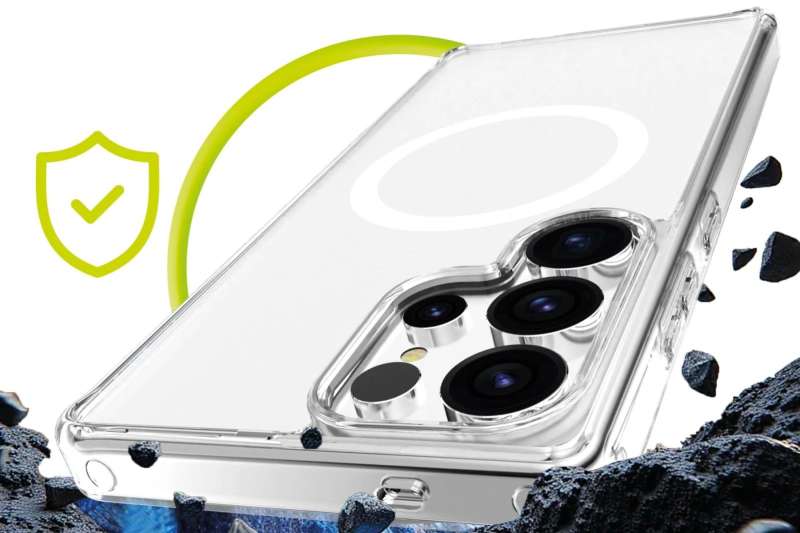 Mobile Origin Easy MagSafe case for Samsung Galaxy S25 Ultra Clear