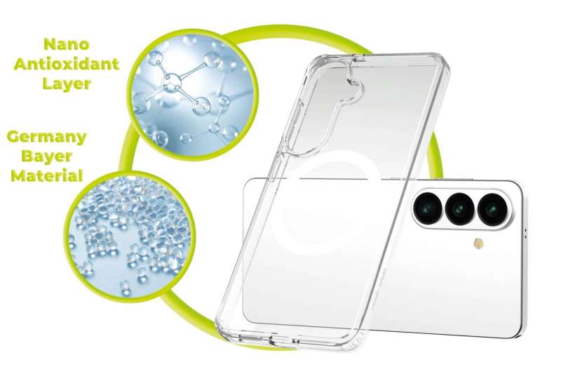 Mobile Origin Easy MagSafe case for Samsung Galaxy S26+ Clear