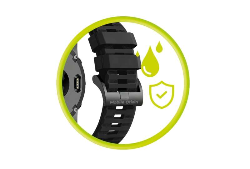 Mobile Origin Easy Strap Silicone ES2 Quick Fit for Garmin 26mm Black