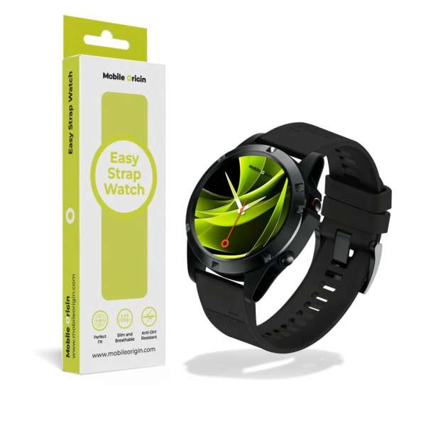 Mobile Origin Easy Strap Silicone ES1 Quick Fit for Garmin 20mm Black