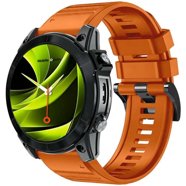 Mobile Origin Easy Strap Silicone ES2 Quick Fit for Garmin 22mm Orange