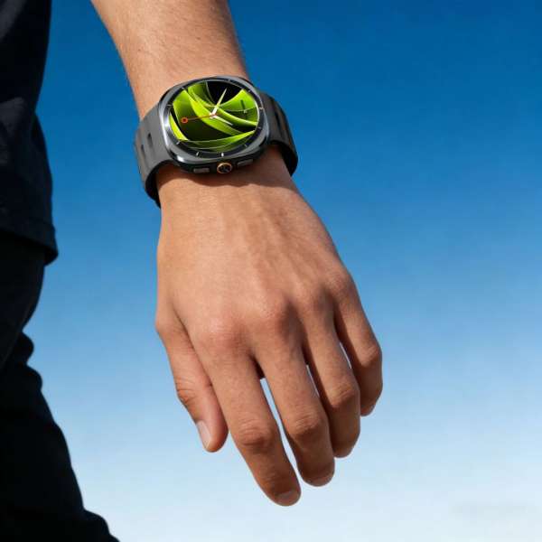 Mobile Origin Easy Strap Silicone for Galaxy Watch Ultra 47mm Fluorescence Yellow