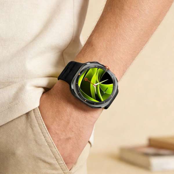 Mobile Origin Easy Strap Silicone for Galaxy Watch Ultra 47mm Fluorescence Yellow