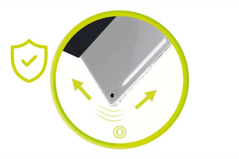 Mobile Origin Easy Tablet Case for Galaxy Tab S10 FE+ Transparent