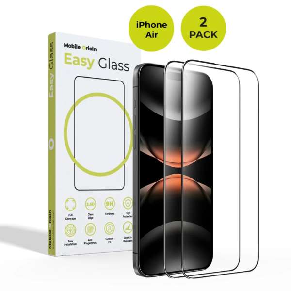 Mobile Origin EasyGlass for iPhone Air 2 pack