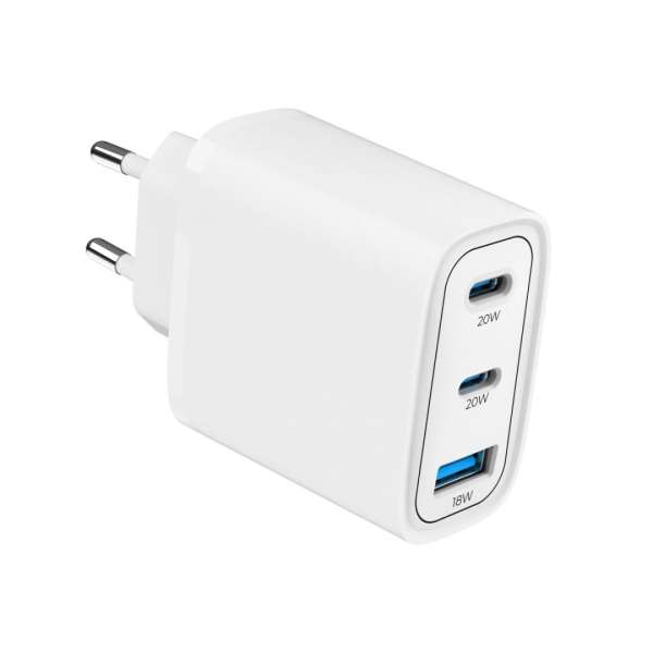 Mobile Origin GaN 40W Wall Charger MO13, 1 USB-A + 2 USB-C