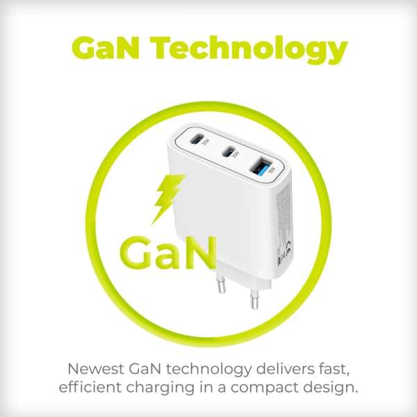 Mobile Origin GaN 40W Wall Charger MO13, 1 USB-A + 2 USB-C