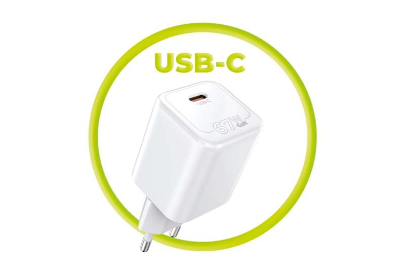 Mobile Origin GaN 67W Super Charger Single USB-C White
