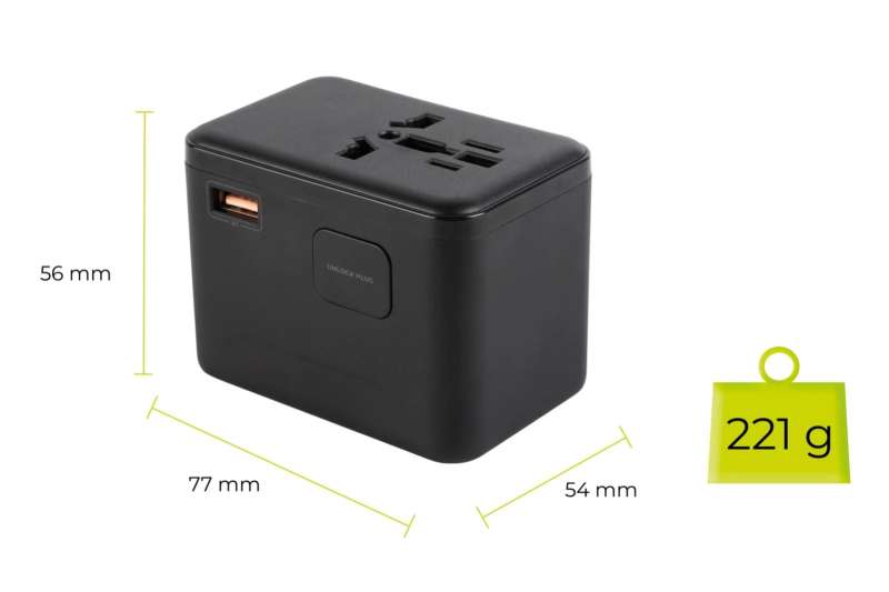 Mobile Origin GaN 67W Travel Adapter PW5 EU/UK/US/AUS, 3x USB-C + USB-A