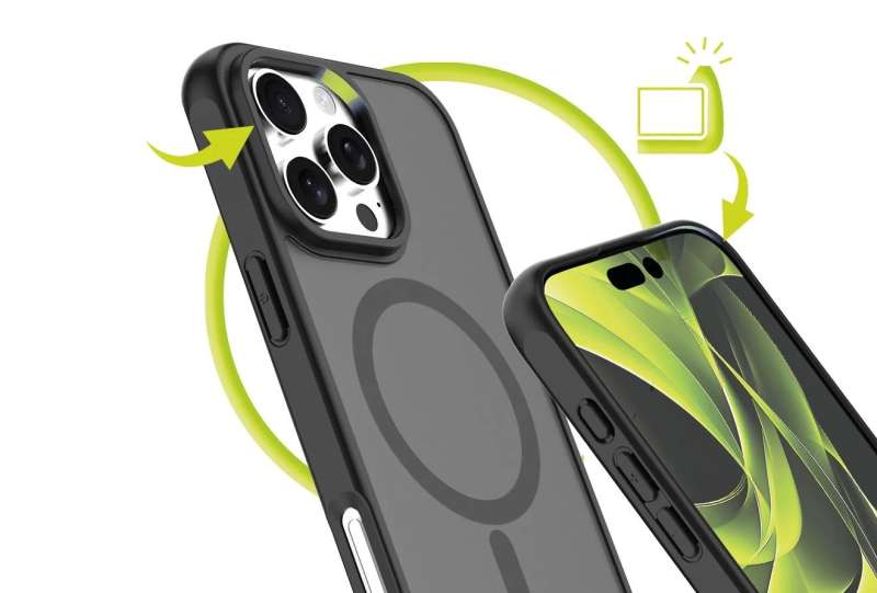 Mobile Origin Hybrid MagSafe Case for iPhone 16 Pro Max Matte Black