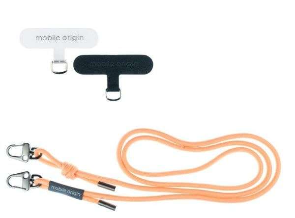 Mobile Origin Lanyard rope 6 mm, 82 - 163cm Peach Fuzz