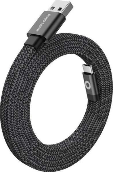 Mobile Origin Magnetic Flat Patented Original Cable USB-A to USB-C 1m Black  