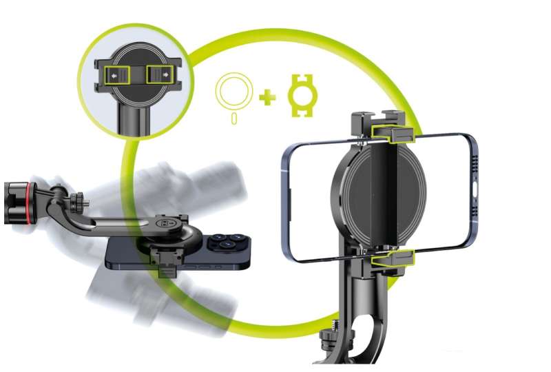 Mobile Origin Magnetic Selfie Stick Tripod S1 Black