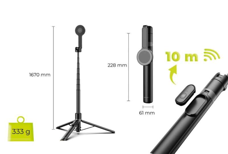 Mobile Origin Magnetic Selfie Stick Tripod S2 Black