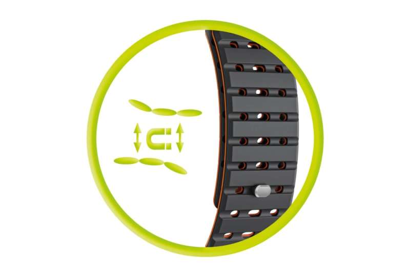 Mobile Origin Magnetic Strap for AW 44/45/46/49mm Black/Orange