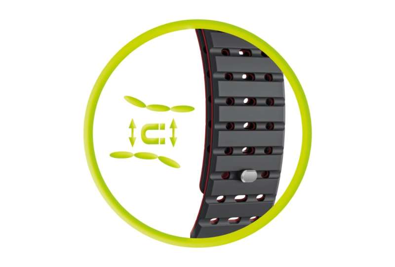 Mobile Origin Magnetic Strap for AW 44/45/46/49mm Black/Red