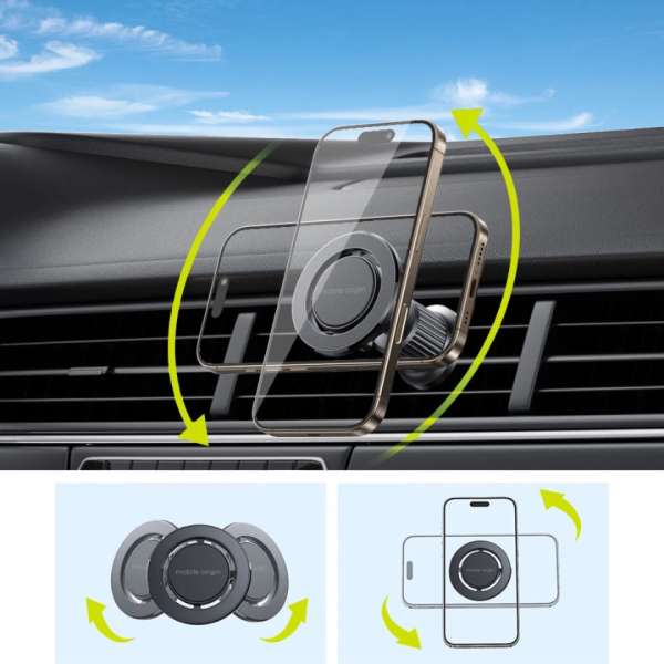 Mobile Origin Magnetic Vent Car Holder MO9 with Metal Plate