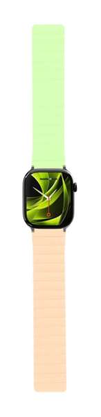 Mobile Origin Magnetic Watch Strap II Apple Watch 49mm/46mm/45mm/44mm Pink/Light Green