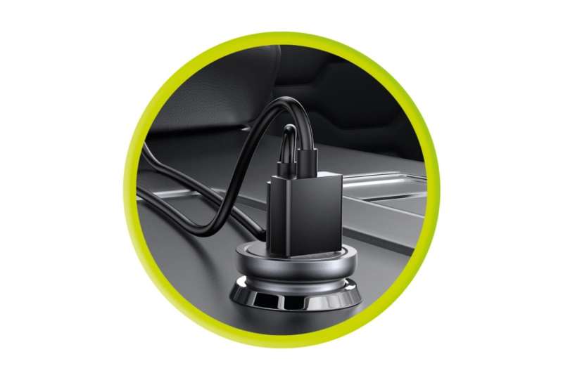 Mobile Origin Metal Car Charger 30W CA12 USB-C, USB-A Black