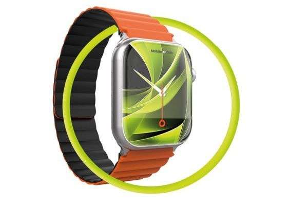 Mobile Origin MO Magnetic Strap II Apple Watch 44/45/46/49mm Orange/Black
