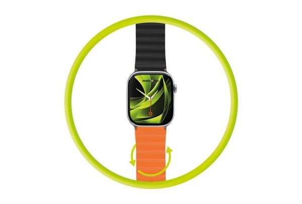 Mobile Origin MO Magnetic Strap II Apple Watch 44/45/46/49mm Orange/Black
