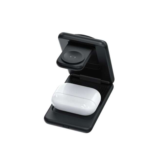 Mobile Origin 3in1 Foldable Qi2 Charger PW8 Black