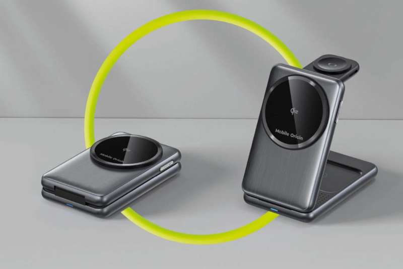 Mobile Origin 3in1 Foldable Qi2 Charger PW8 Silver