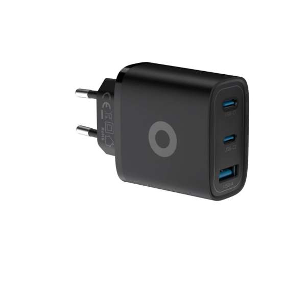 Mobile Origin Mobile Origin GaN 40W Wall Charger MO13, black 1 USB-A + 2 USB-C Black