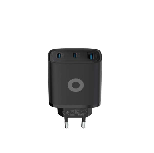 Mobile Origin Mobile Origin GaN 40W Wall Charger MO13, black 1 USB-A + 2 USB-C Black