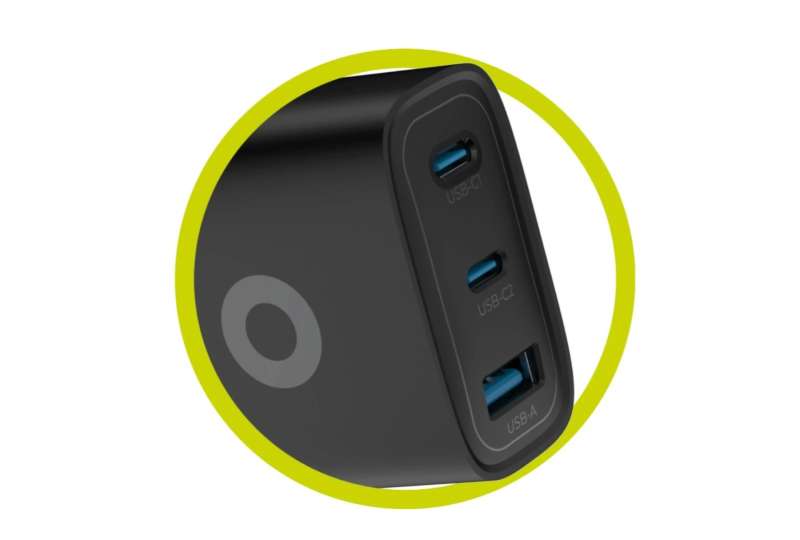 Mobile Origin Mobile Origin GaN 40W Wall Charger MO13, black 1 USB-A + 2 USB-C Black