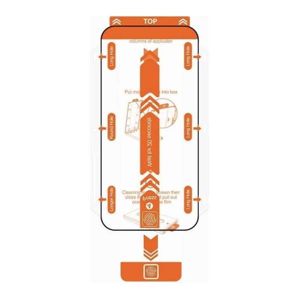 Mobile Origin Orange Screen Guard Spare Glass iPhone 15 Pro