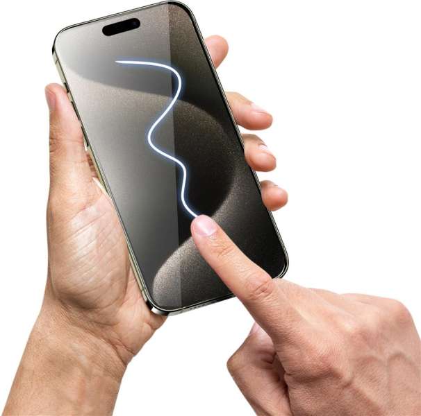 Mobile Origin Privacy Screen Guard iPhone 15 Pro with easy applicator 2 pack
